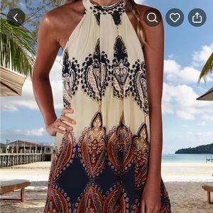 Halter boho dress
